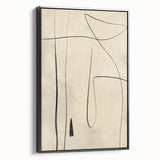 Mid Century Modern Abstract Line Art - Minimalist Geometric Wall Decor