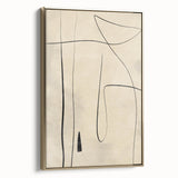 Mid Century Modern Abstract Line Art - Minimalist Geometric Wall Decor