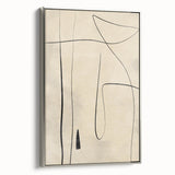 Mid Century Modern Abstract Line Art - Minimalist Geometric Wall Decor