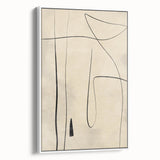 Mid Century Modern Abstract Line Art - Minimalist Geometric Wall Decor