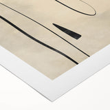 Mid Century Modern Abstract Line Art - Minimalist Geometric Wall Decor