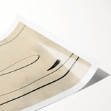 Mid Century Modern Abstract Line Art - Minimalist Geometric Wall Decor