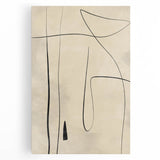 Mid Century Modern Abstract Line Art - Minimalist Geometric Wall Decor