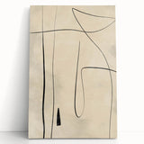 Mid Century Modern Abstract Line Art - Minimalist Geometric Wall Decor