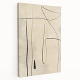 Mid Century Modern Abstract Line Art - Minimalist Geometric Wall Decor