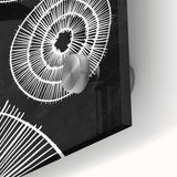 Mid Century Modern Art | Black and White Geometric Wall Decor | Retro Print