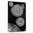 Mid Century Modern Art | Black and White Geometric Wall Decor | Retro Print