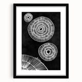 Mid Century Modern Art | Black and White Geometric Wall Decor | Retro Print