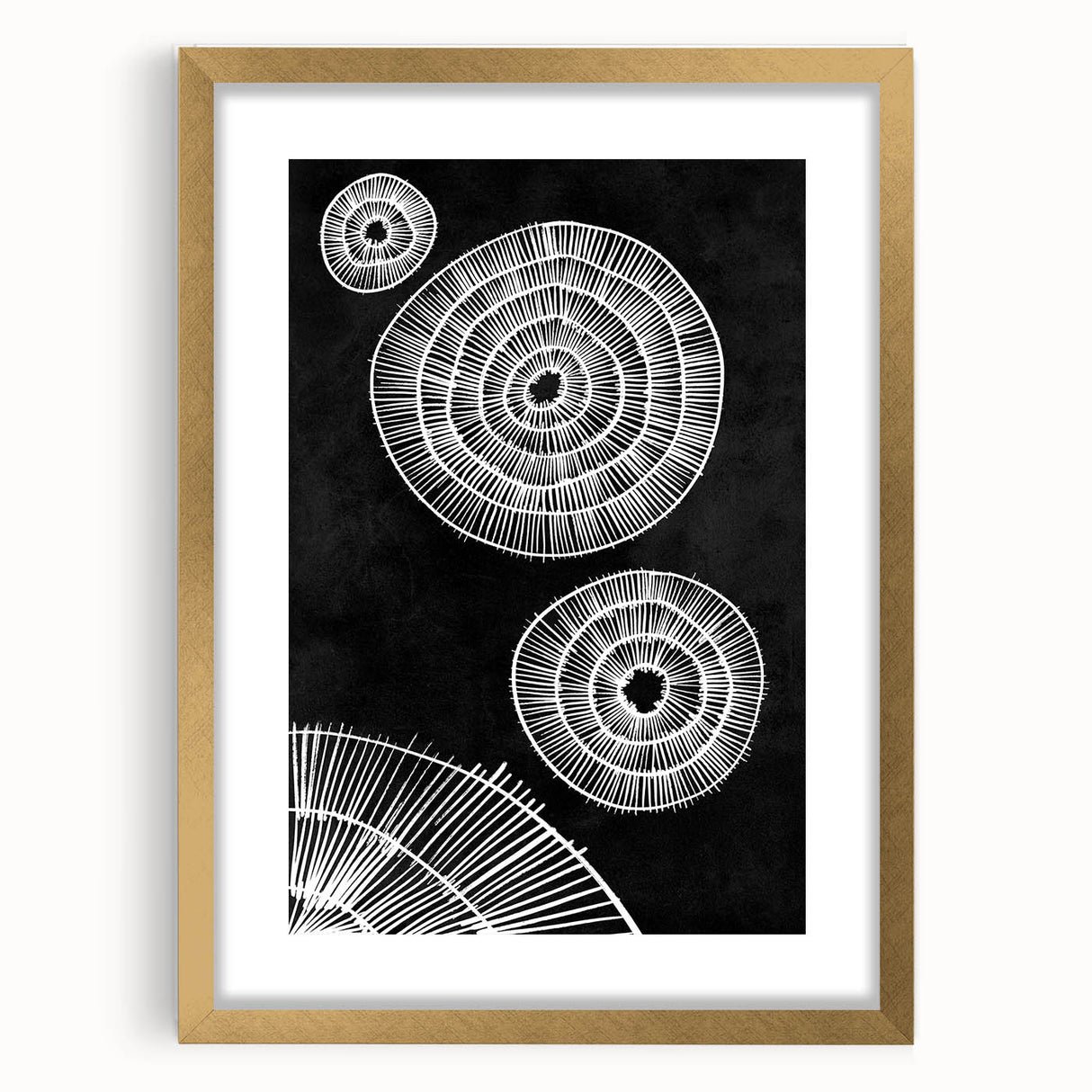 Mid Century Modern Art | Black and White Geometric Wall Decor | Retro Print
