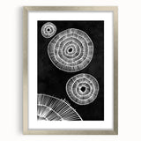 Mid Century Modern Art | Black and White Geometric Wall Decor | Retro Print