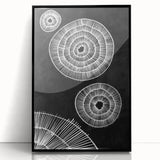 Mid Century Modern Art | Black and White Geometric Wall Decor | Retro Print