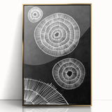 Mid Century Modern Art | Black and White Geometric Wall Decor | Retro Print
