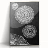 Mid Century Modern Art | Black and White Geometric Wall Decor | Retro Print