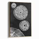 Mid Century Modern Art | Black and White Geometric Wall Decor | Retro Print
