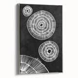 Mid Century Modern Art | Black and White Geometric Wall Decor | Retro Print
