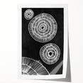 Mid Century Modern Art | Black and White Geometric Wall Decor | Retro Print