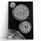 Mid Century Modern Art | Black and White Geometric Wall Decor | Retro Print