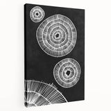 Mid Century Modern Art | Black and White Geometric Wall Decor | Retro Print