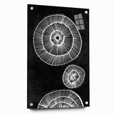 Mid Century Modern Art | Bold Geometric Wall Decor | Retro Black & White