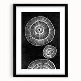 Mid Century Modern Art | Bold Geometric Wall Decor | Retro Black & White