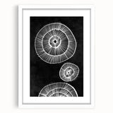 Mid Century Modern Art | Bold Geometric Wall Decor | Retro Black & White