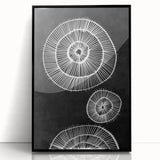 Mid Century Modern Art | Bold Geometric Wall Decor | Retro Black & White