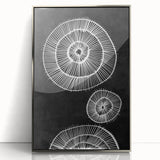 Mid Century Modern Art | Bold Geometric Wall Decor | Retro Black & White