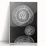 Mid Century Modern Art | Bold Geometric Wall Decor | Retro Black & White