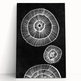 Mid Century Modern Art | Bold Geometric Wall Decor | Retro Black & White