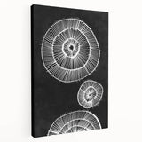 Mid Century Modern Art | Bold Geometric Wall Decor | Retro Black & White
