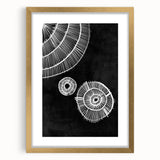 Mid Century Modern Art | Black and White Geometric Wall Decor | Retro Design