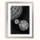 Mid Century Modern Art | Black and White Geometric Wall Decor | Retro Design