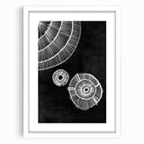 Mid Century Modern Art | Black and White Geometric Wall Decor | Retro Design
