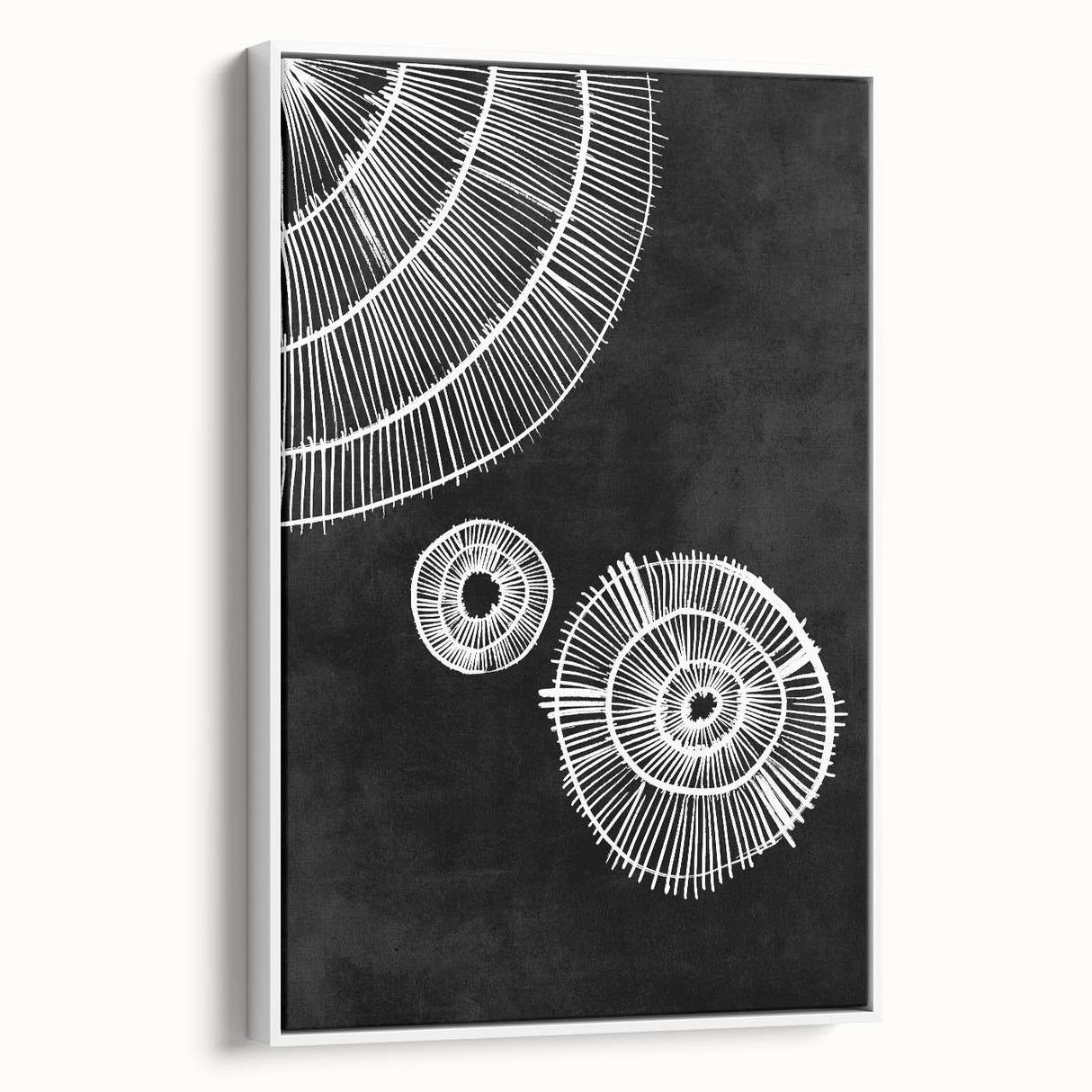 Mid Century Modern Art | Black and White Geometric Wall Decor | Retro Design