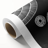 Mid Century Modern Art | Black and White Geometric Wall Decor | Retro Design