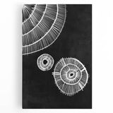 Mid Century Modern Art | Black and White Geometric Wall Decor | Retro Design