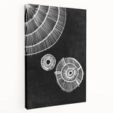 Mid Century Modern Art | Black and White Geometric Wall Decor | Retro Design