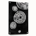 Mid Century Modern Art | Retro Geometric Wall Decor | Black & White Print