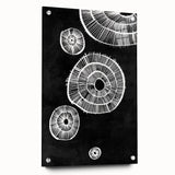 Mid Century Modern Art | Retro Geometric Wall Decor | Black & White Print