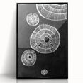 Mid Century Modern Art | Retro Geometric Wall Decor | Black & White Print