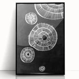 Mid Century Modern Art | Retro Geometric Wall Decor | Black & White Print