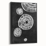 Mid Century Modern Art | Retro Geometric Wall Decor | Black & White Print