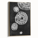 Mid Century Modern Art | Retro Geometric Wall Decor | Black & White Print