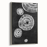 Mid Century Modern Art | Retro Geometric Wall Decor | Black & White Print