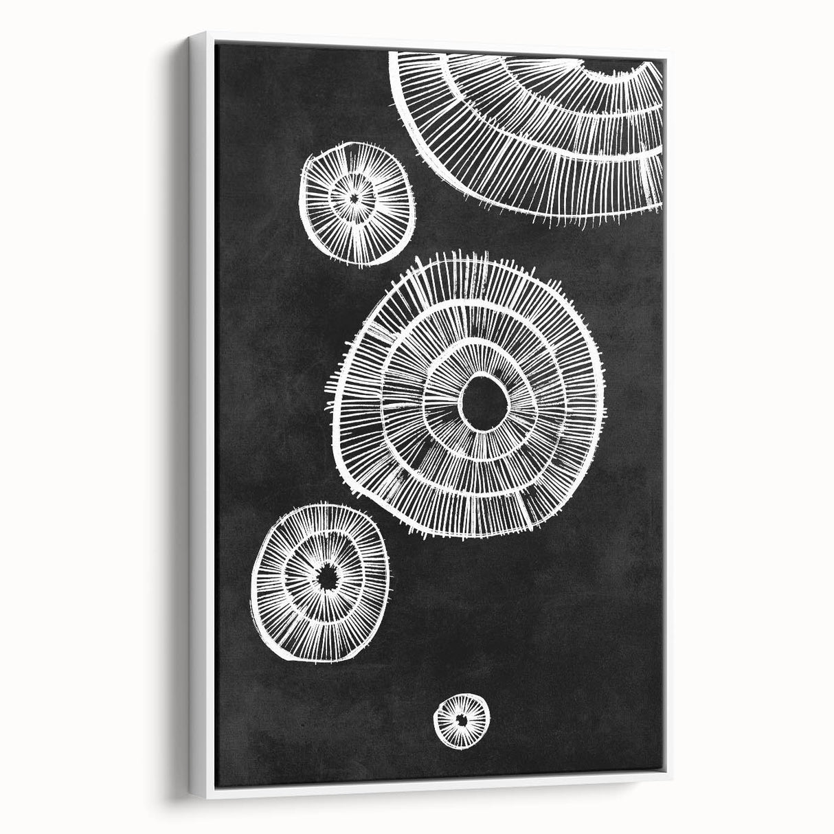 Mid Century Modern Art | Retro Geometric Wall Decor | Black & White Print