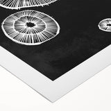 Mid Century Modern Art | Retro Geometric Wall Decor | Black & White Print