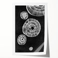 Mid Century Modern Art | Retro Geometric Wall Decor | Black & White Print