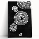 Mid Century Modern Art | Retro Geometric Wall Decor | Black & White Print