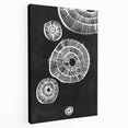 Mid Century Modern Art | Retro Geometric Wall Decor | Black & White Print