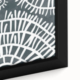 Mid Century Modern Art – Geometric Retro Abstract Print in Minimalist Style